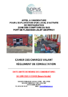 APPEL A CANDIDATURE LOCAL CDS REGLEMENT DE CONSULTATION