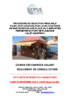 CAHIER DES CHARGES